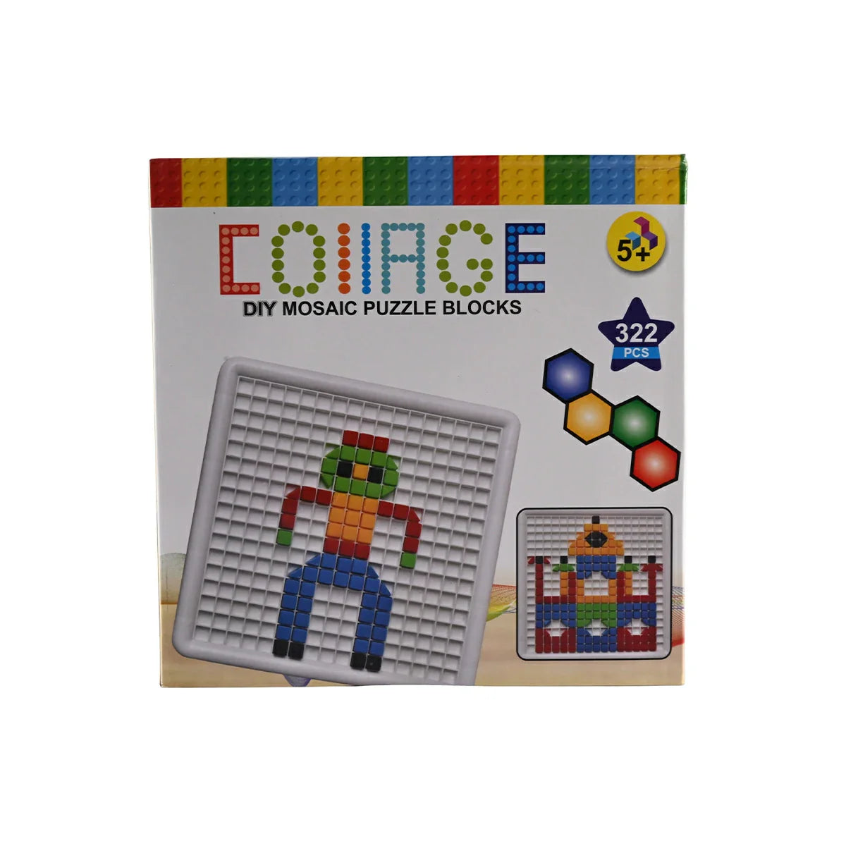 Coinage DIY Mosaic Puzzle Blocks - 322 Pcs