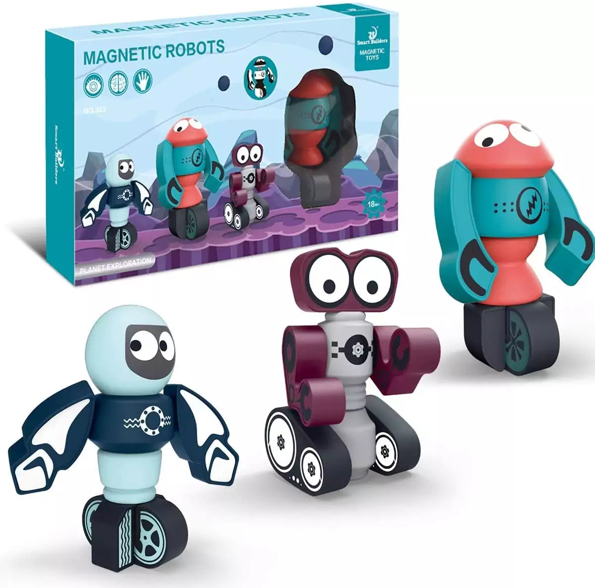 Technical Intelligent 3-in-1 Robots Bricks Building Blocks