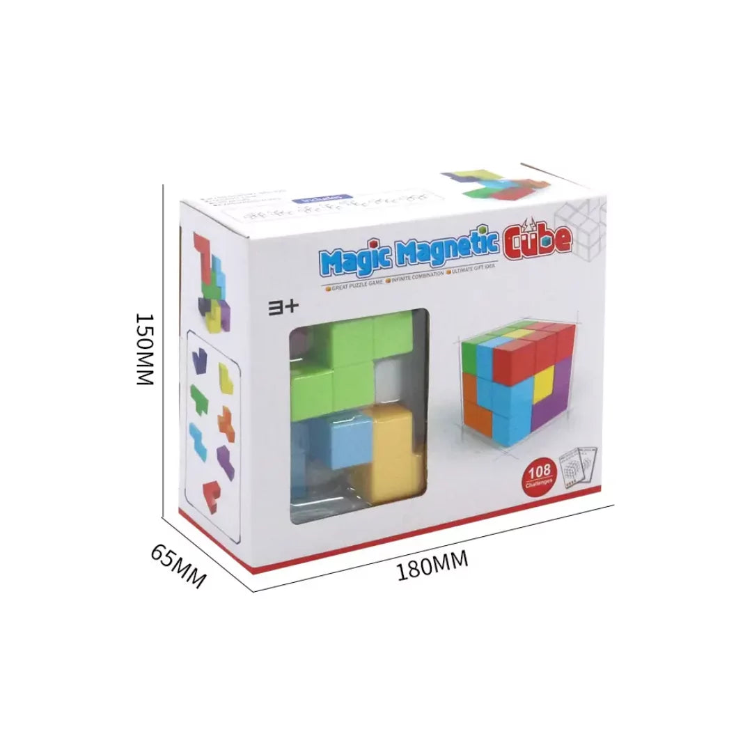 Magic Magnetic Cube With 108 Challenges