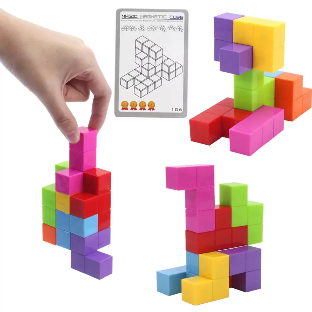 Magic Magnetic Cube With 108 Challenges