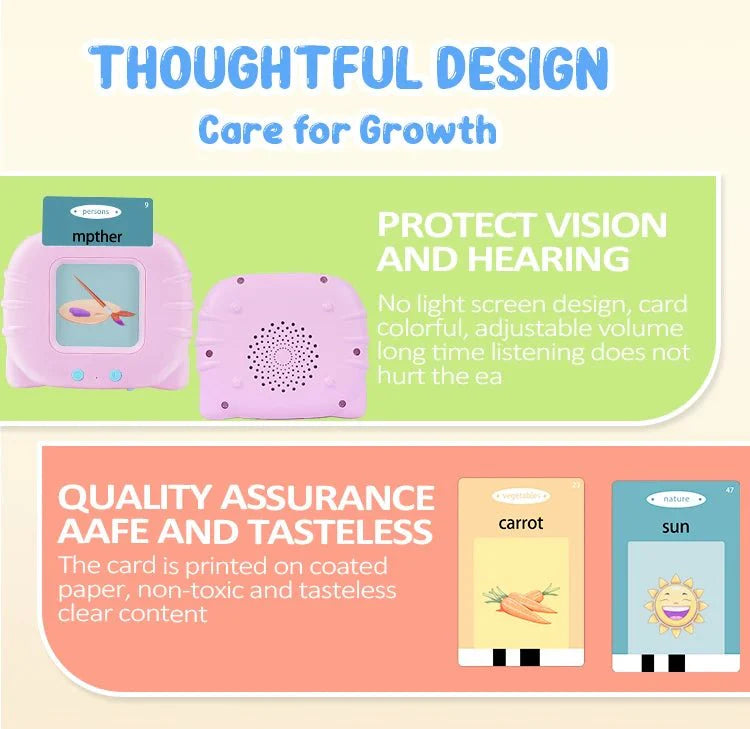 Talking Flash Cards Educational Rechargeable Toy