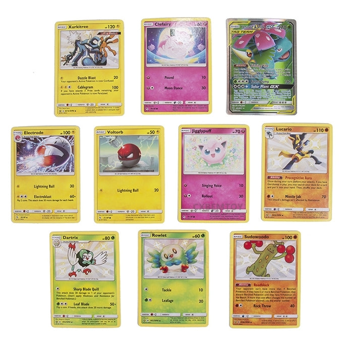 Pokemon Multicolor Rainbow Foil Cards 55 pieces