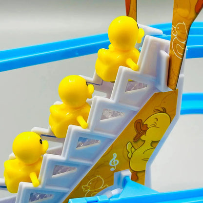 Small Electric Duck Climbing Stairs Toy For Kids