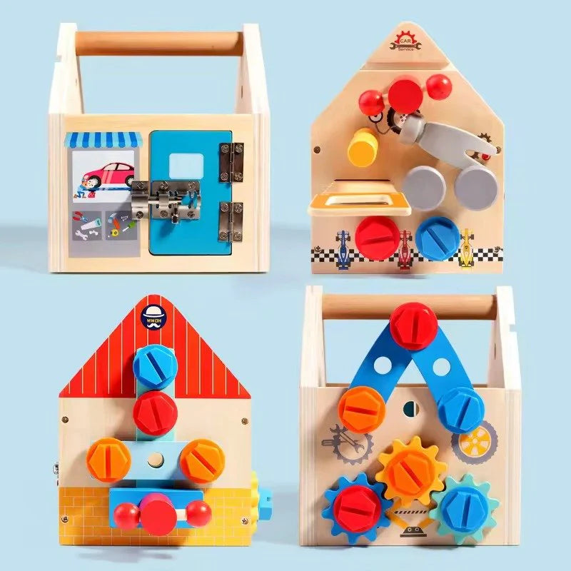 Wooden Tools Toy Set With Hammer & Screwdriver