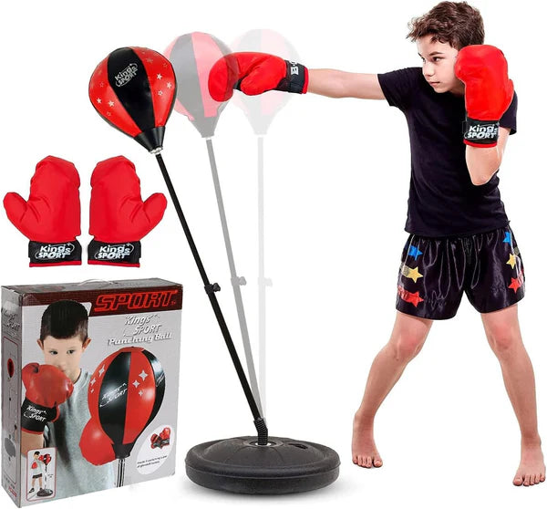 Boxing Stand with Gloves - for Kids