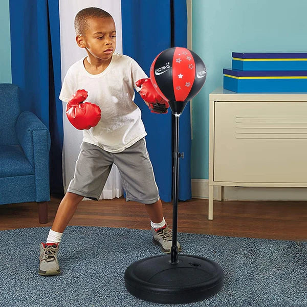 Boxing Stand with Gloves - for Kids