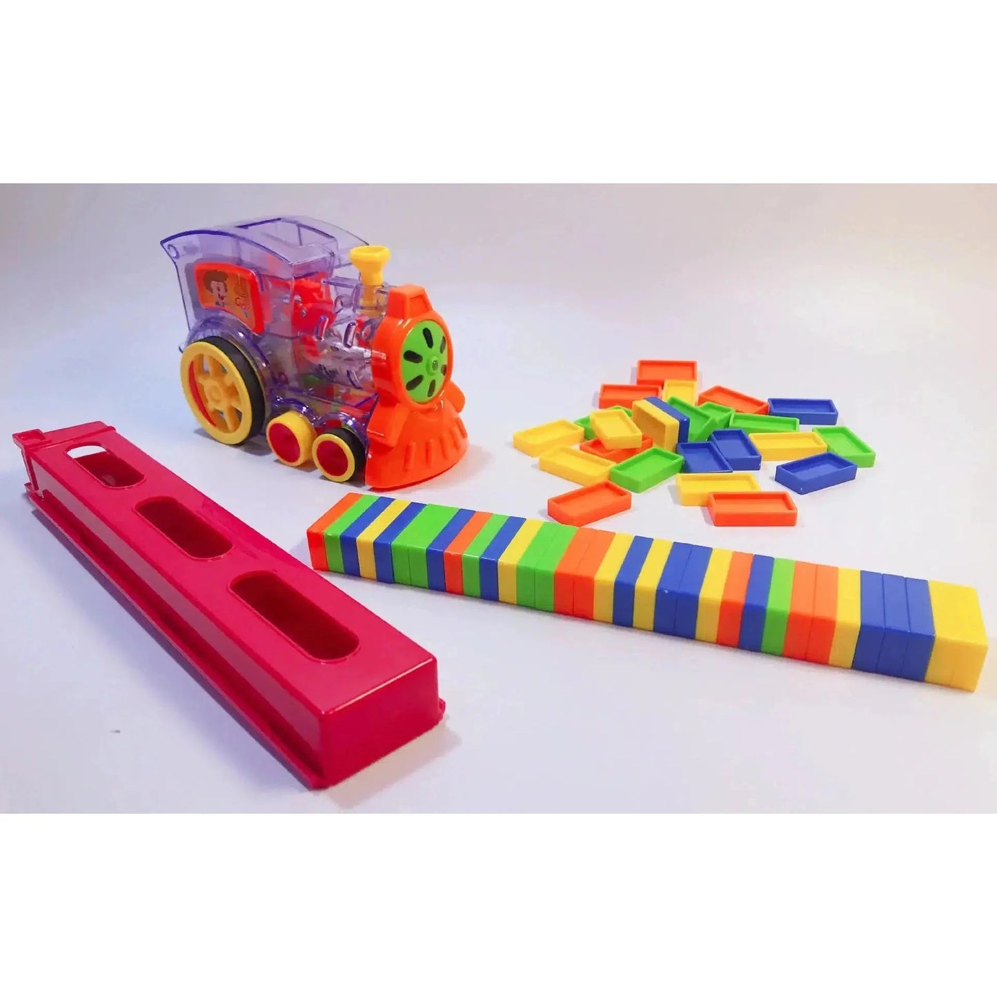 Automatic Electric Domino Brick Laying Toy Train