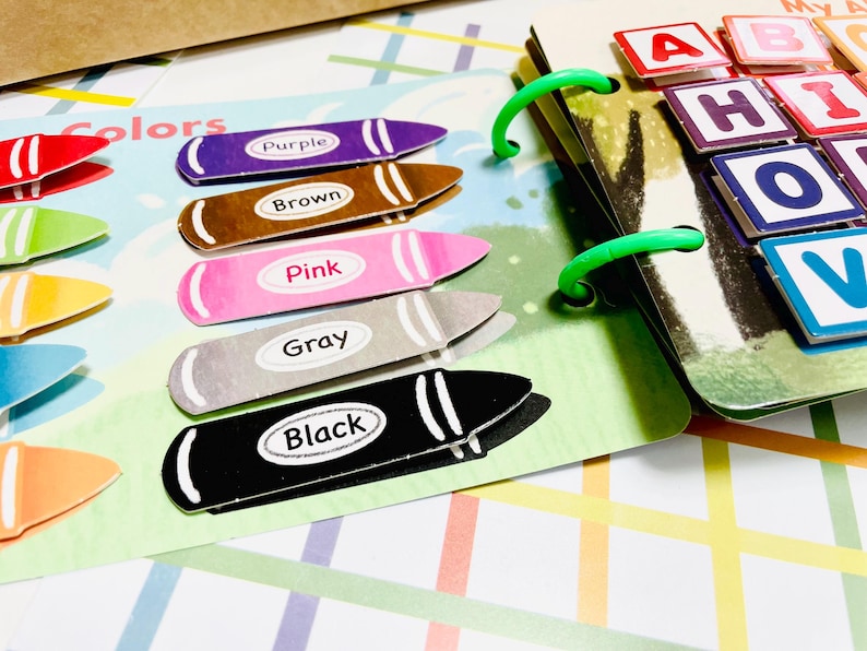 Early Childhood Montessori Preschool Busy Book for Kids