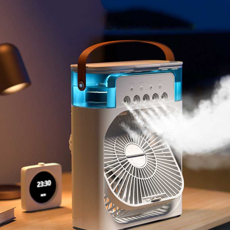 Multifunction Water Spray Mist Air Cooler USB Electric Portable Fan