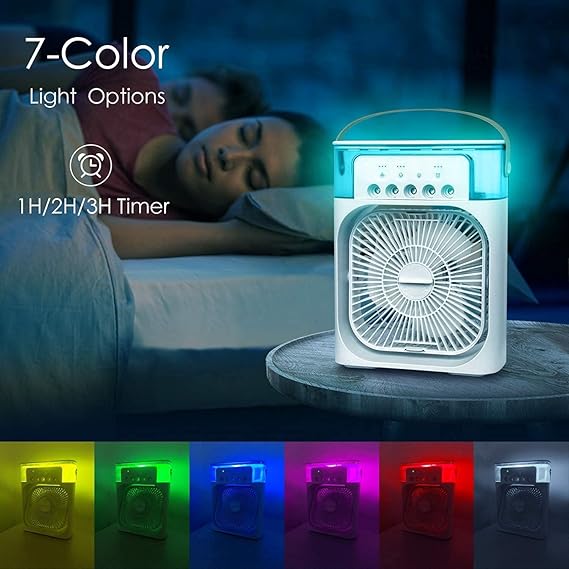 Multifunction Water Spray Mist Air Cooler USB Electric Portable Fan