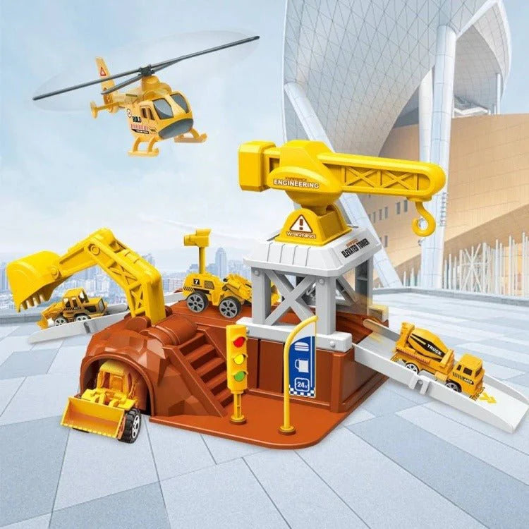 Crane Building Play Set for Kids Construction Fun Toy