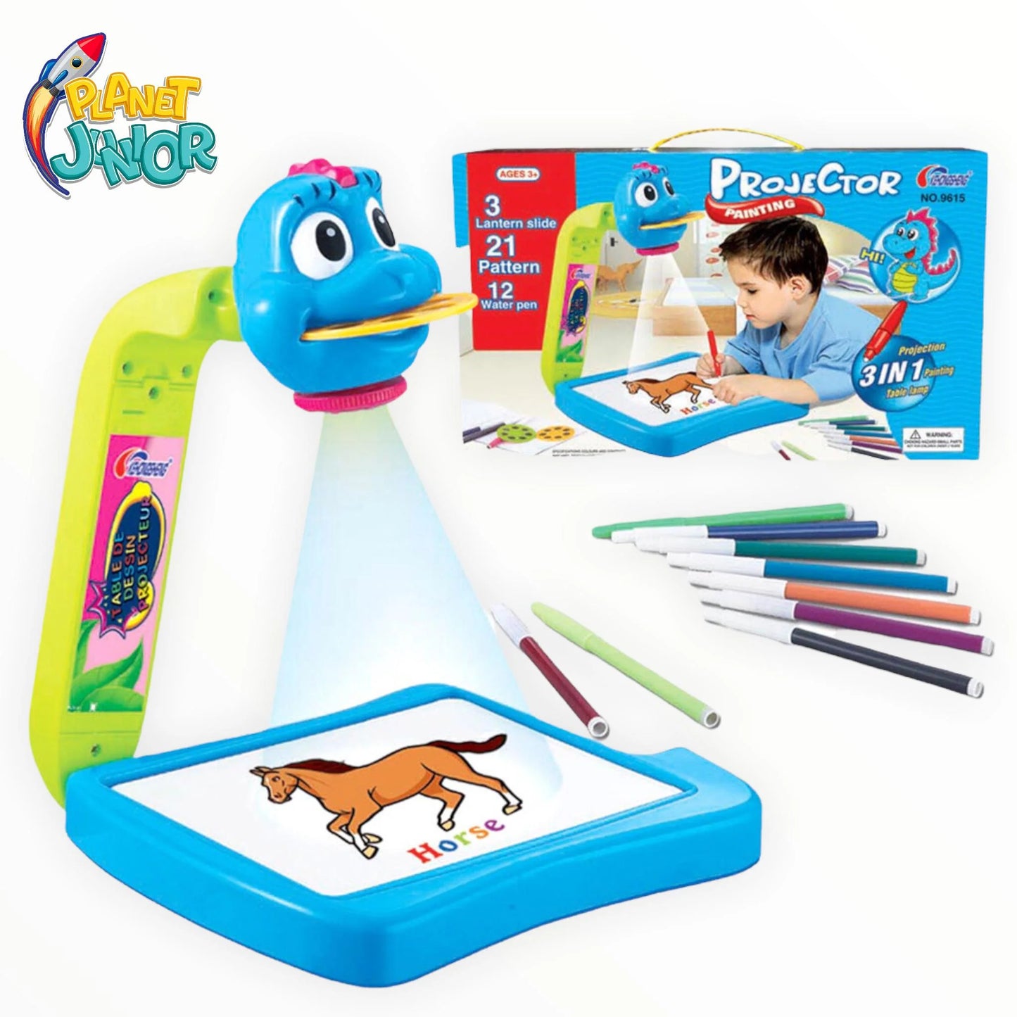 3-In-1 Frozen Creative Projection Painting Table For Kids Creative