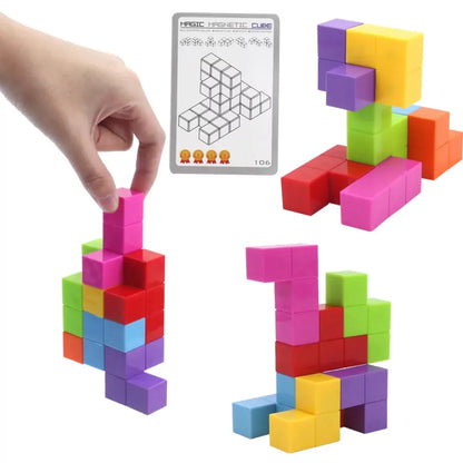 Magic Magnetic Cube With 108 Challenges