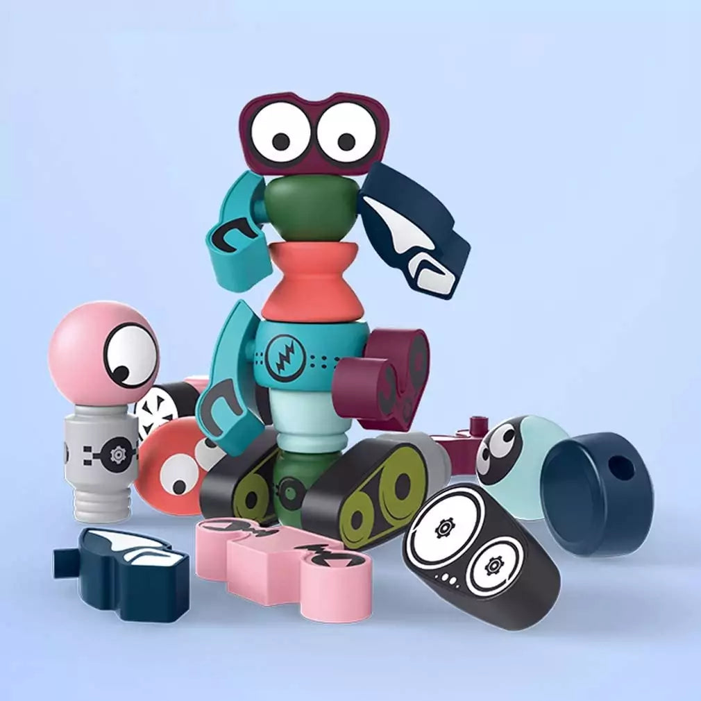 Technical Intelligent 3-in-1 Robots Bricks Building Blocks