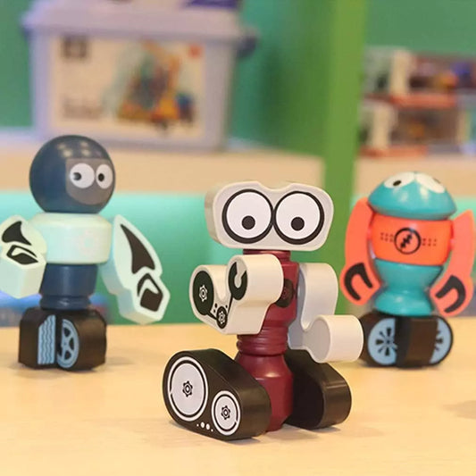Technical Intelligent 3-in-1 Robots Bricks Building Blocks