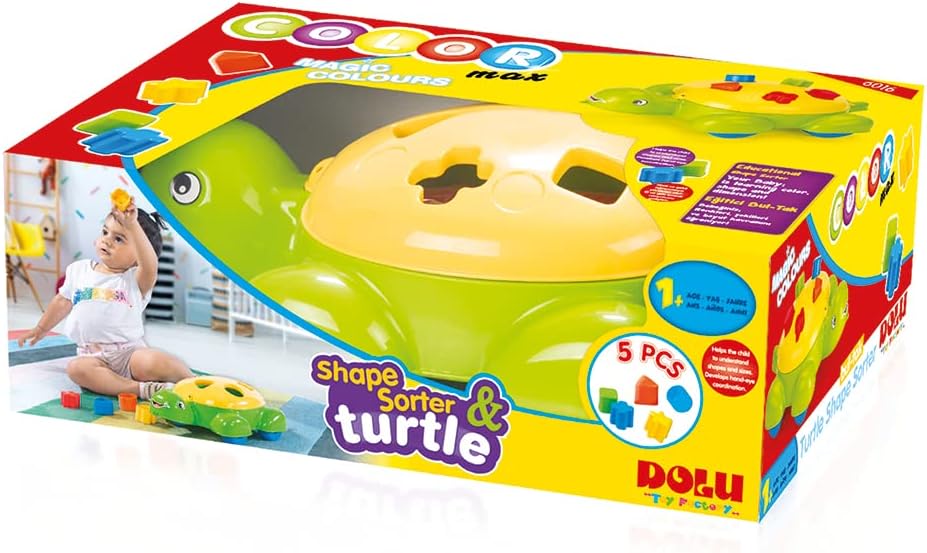 Dolu Turtle Shape Sorter 5 Pcs Musical Toy