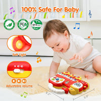 Early Learning Red Train Musical Piano Keyboard