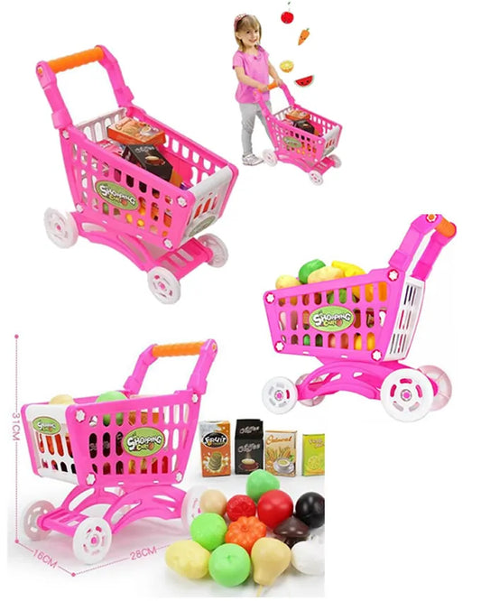 Shopping Cart Play Set For Kids