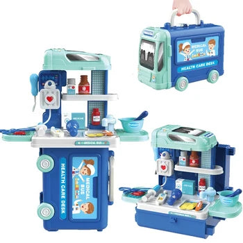 3 in 1 Medical Bus Storage Station
