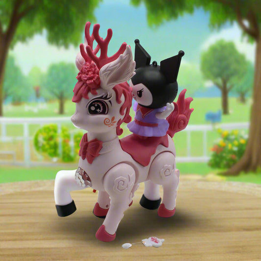 Kuromi Horse with Light & Sound