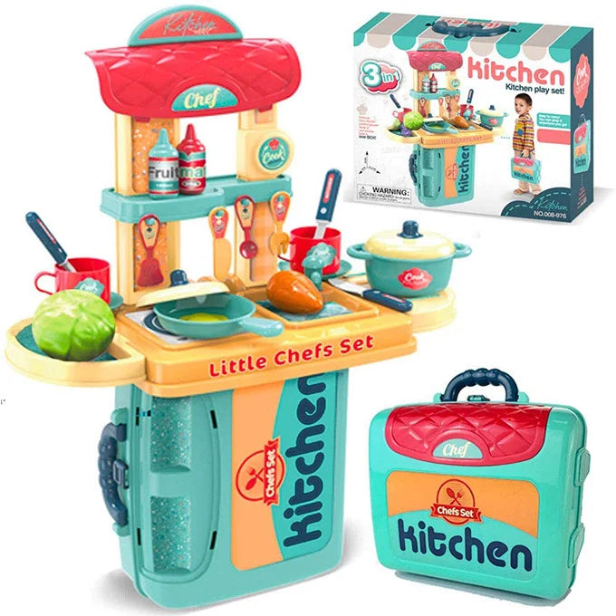 Kitchen Stove Briefcase Play Set - 20 inches
