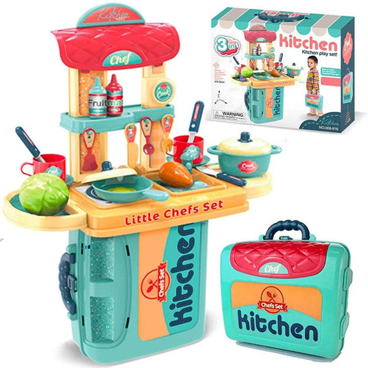 Kitchen Stove Briefcase Play Set - 20 inches