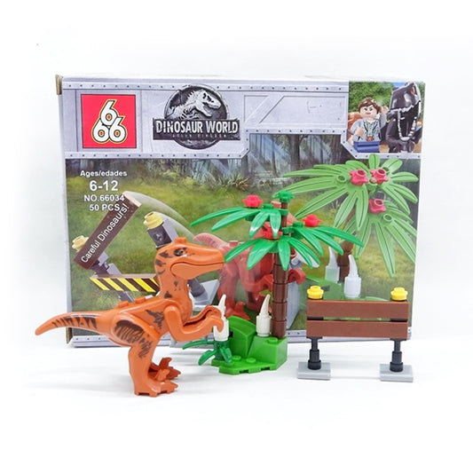 Jurassic Building Blocks World Dinosaurs Figures For Kids