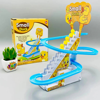 Small Electric Duck Climbing Stairs Toy For Kids