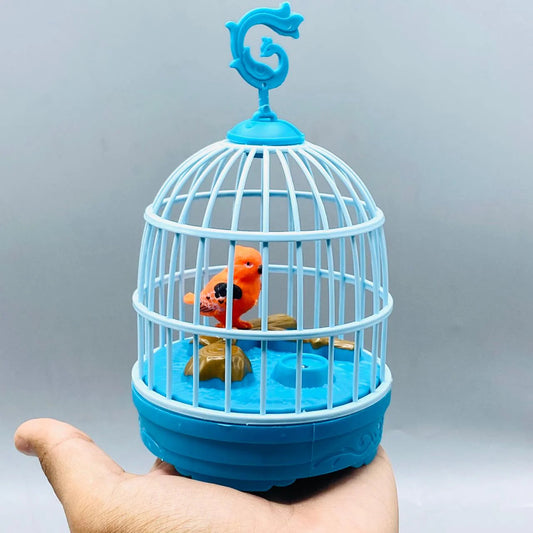 Happy Birds Cage Toy For Kids With Light & Sound Induction