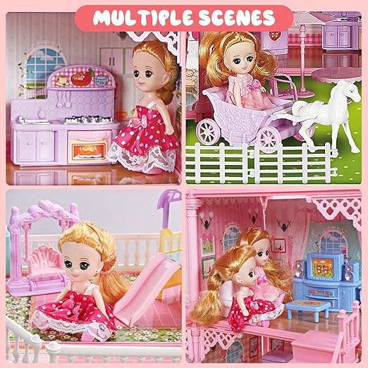 Villa Dollhouse Play Set – Build, Imagine & Create