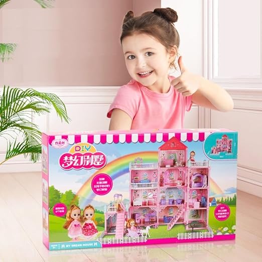 Villa Dollhouse Play Set – Build, Imagine & Create
