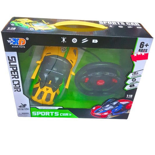 Remote Control Sports Racing Car with Steering Wheel for Kids