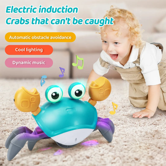 Electric Musical Crawling Crab Toy