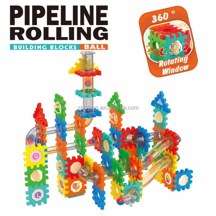 Pipeline Rolling Ball Construction Building Block Track