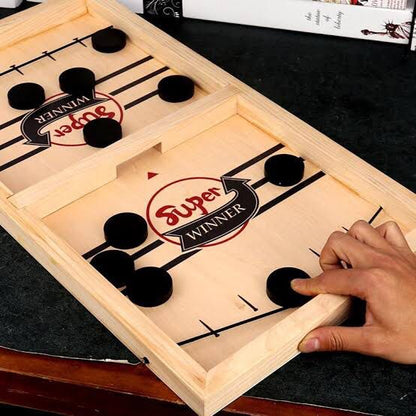 Super Entertaining Fast Pucket Wooden Board Game