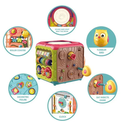 6 In 1 Fancy Cube- Musical, Educational And Learning Toy For Kids