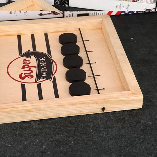 Super Entertaining Fast Pucket Wooden Board Game