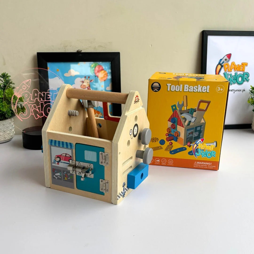 Wooden Tools Toy Set With Hammer & Screwdriver