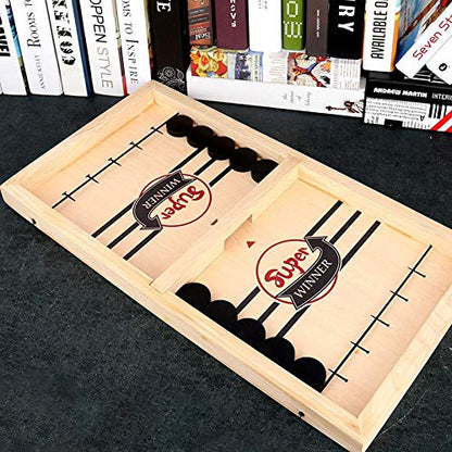 Super Entertaining Fast Pucket Wooden Board Game