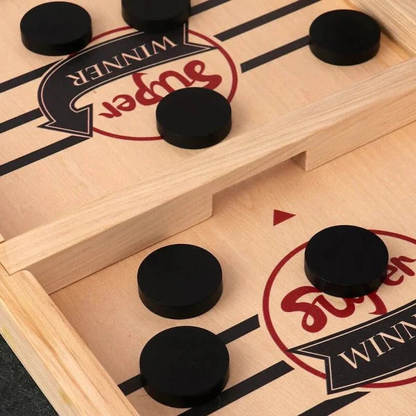 Super Entertaining Fast Pucket Wooden Board Game