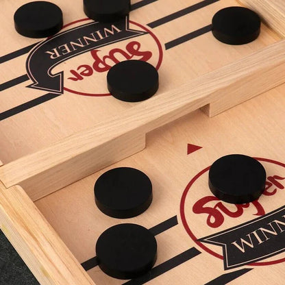 Super Entertaining Fast Pucket Wooden Board Game