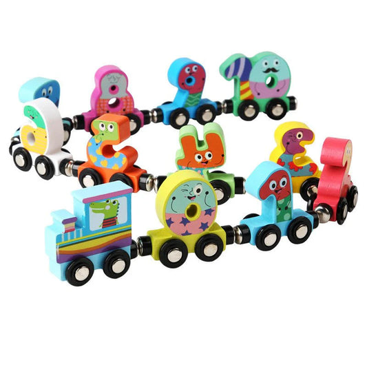 Premium Educational Wooden Digital Train Set