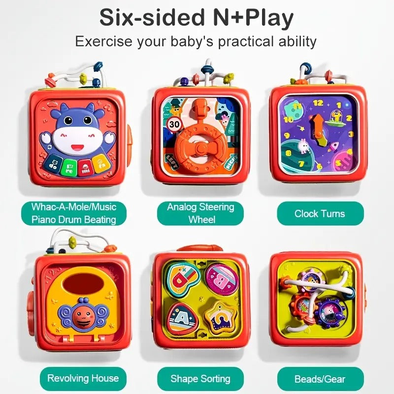 Multifunctional Musical Activity Cube for Kids