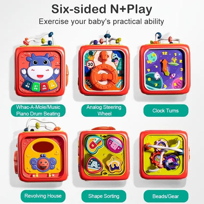 Multifunctional Musical Activity Cube for Kids