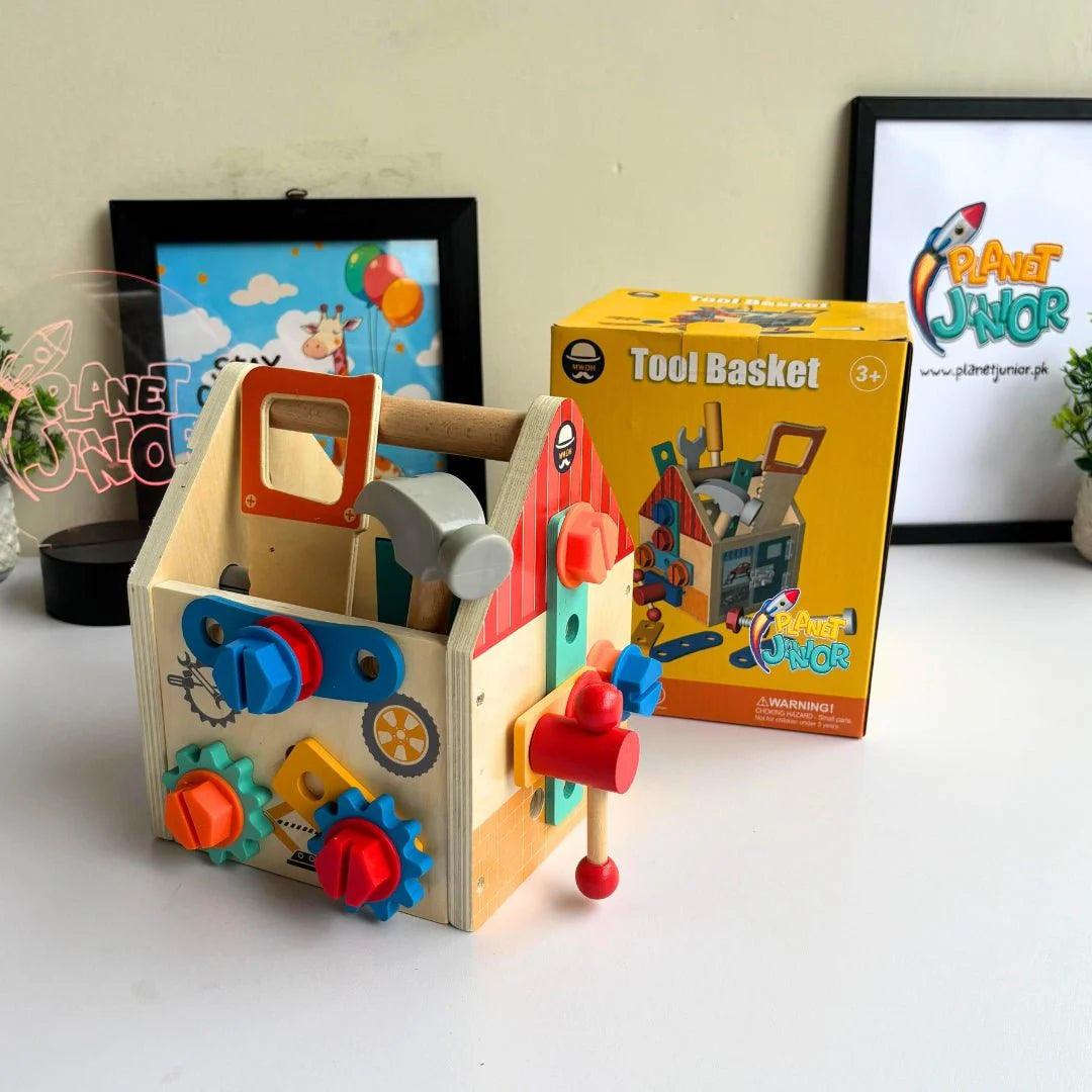 Wooden Tools Toy Set With Hammer & Screwdriver