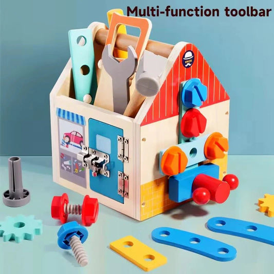 Wooden Tools Toy Set With Hammer & Screwdriver