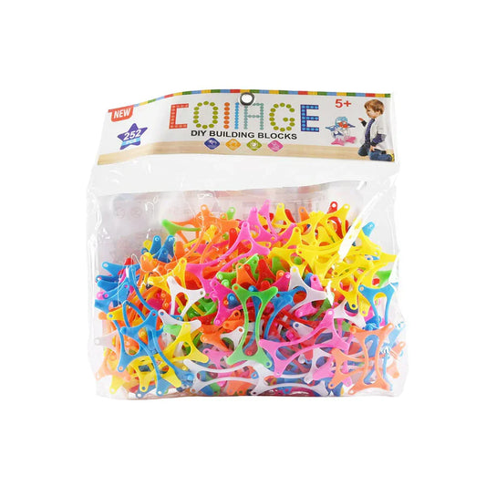 Coinage DIY Interlocking Star Building Blocks 252 Pcs