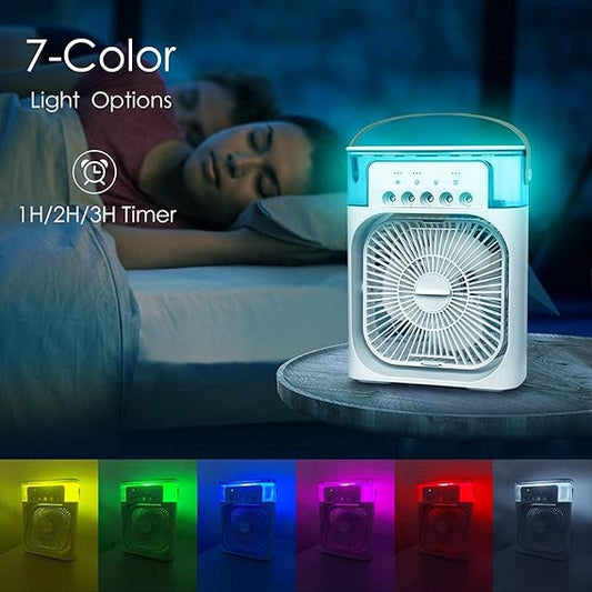 Multifunction Water Spray Mist Air Cooler USB Electric  Portable Fan
